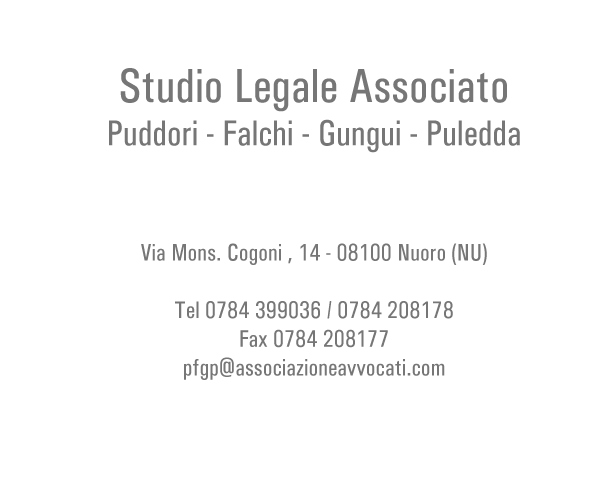 Studio Legale Associato Puddori, Falchi, Gungui, Puledda